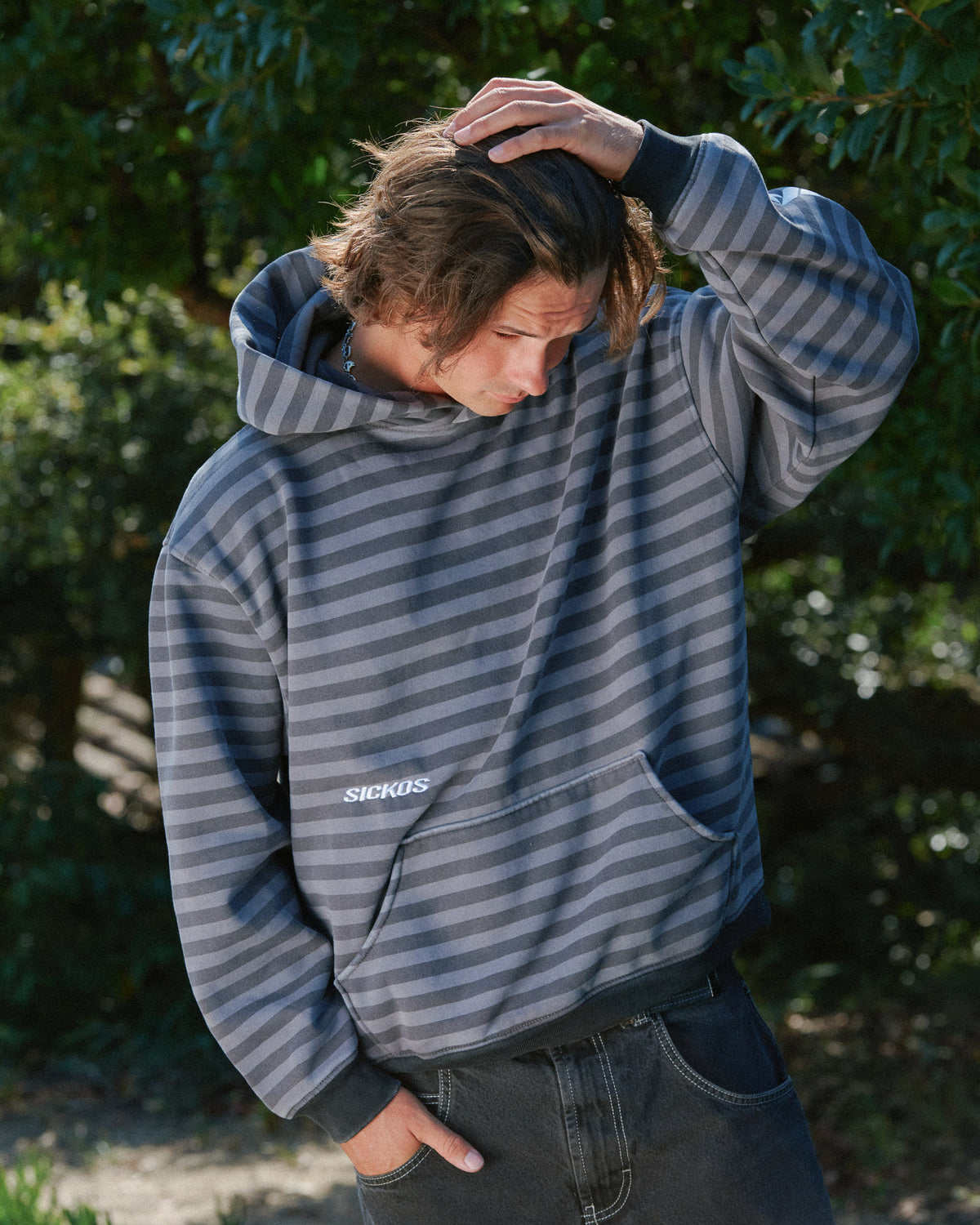 Greyday Striped Hoodie