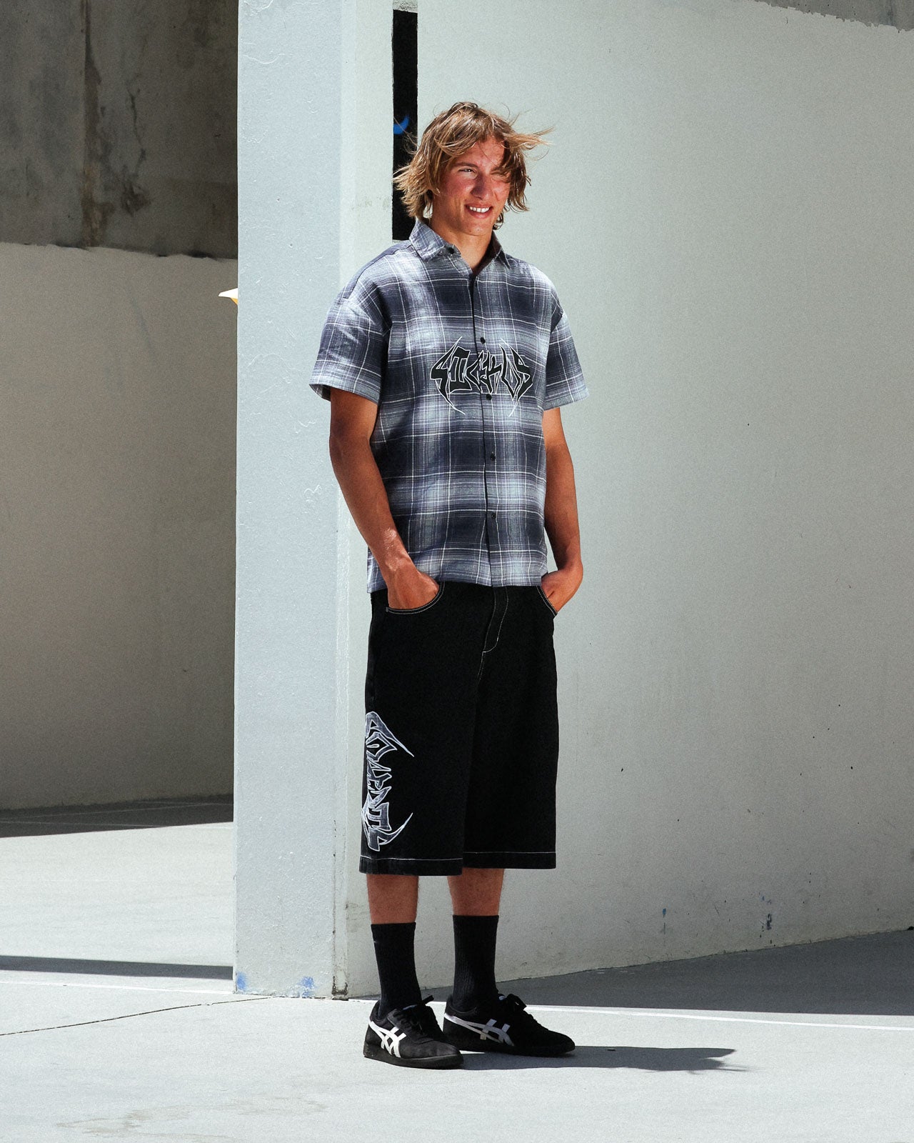 Black & Plaid Jorts