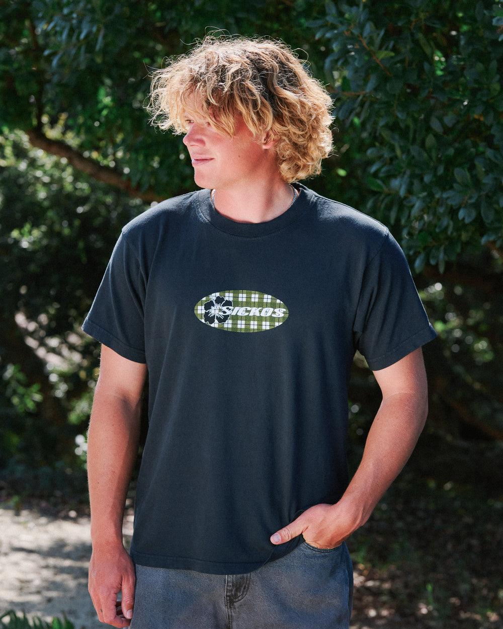 Baseline Plaid Tee