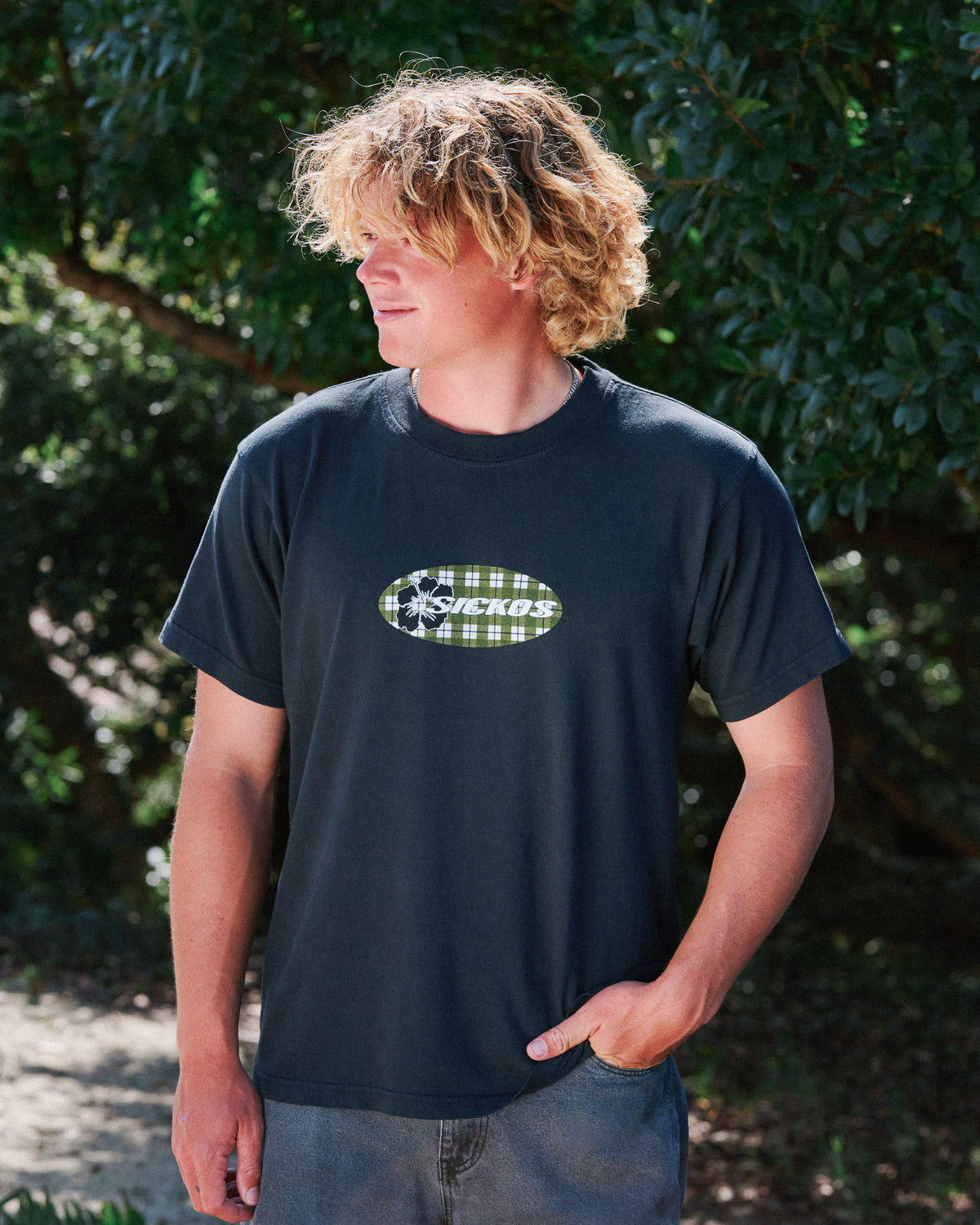 Baseline Plaid Tee