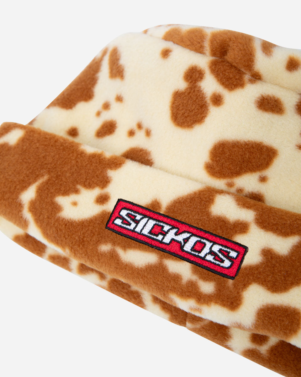 Cow Print Fleece Hat