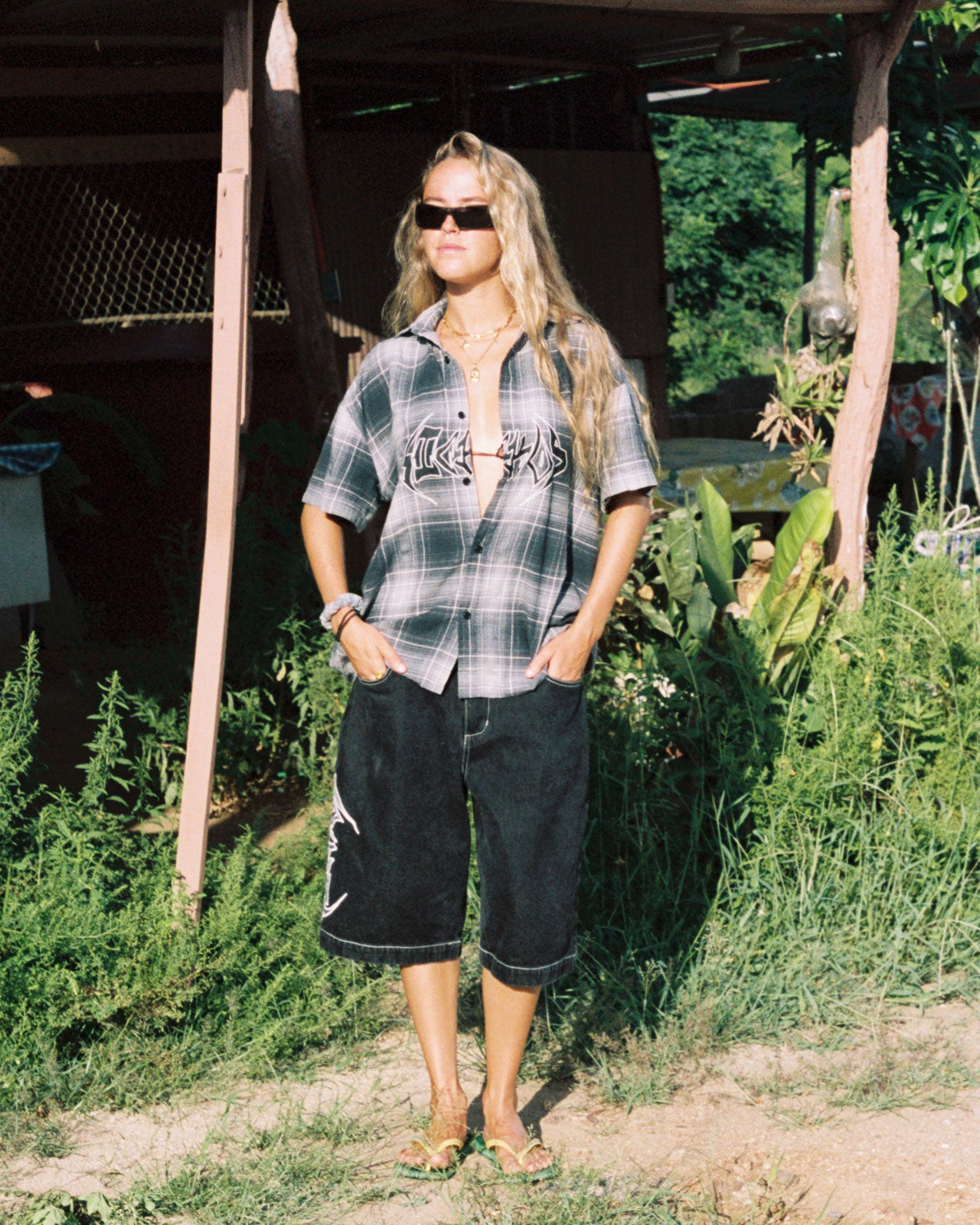 Black & Plaid Jorts