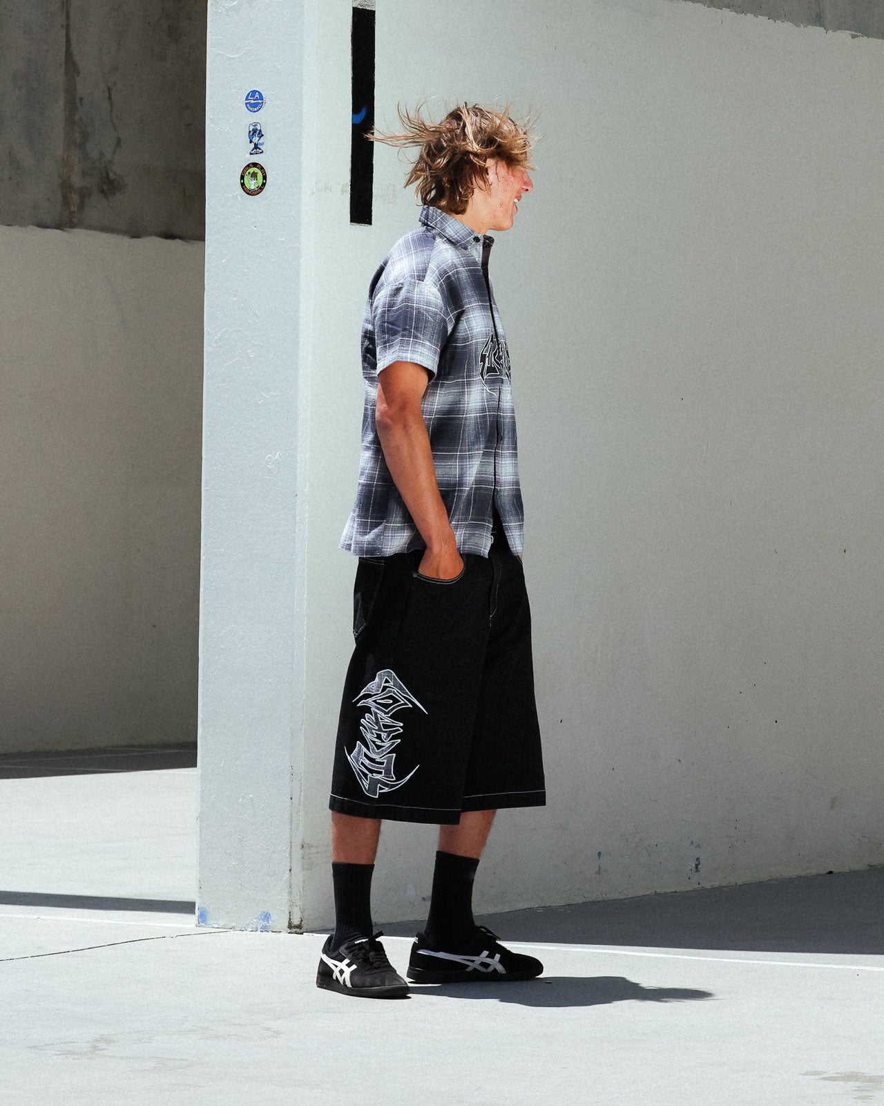Black & Plaid Jorts