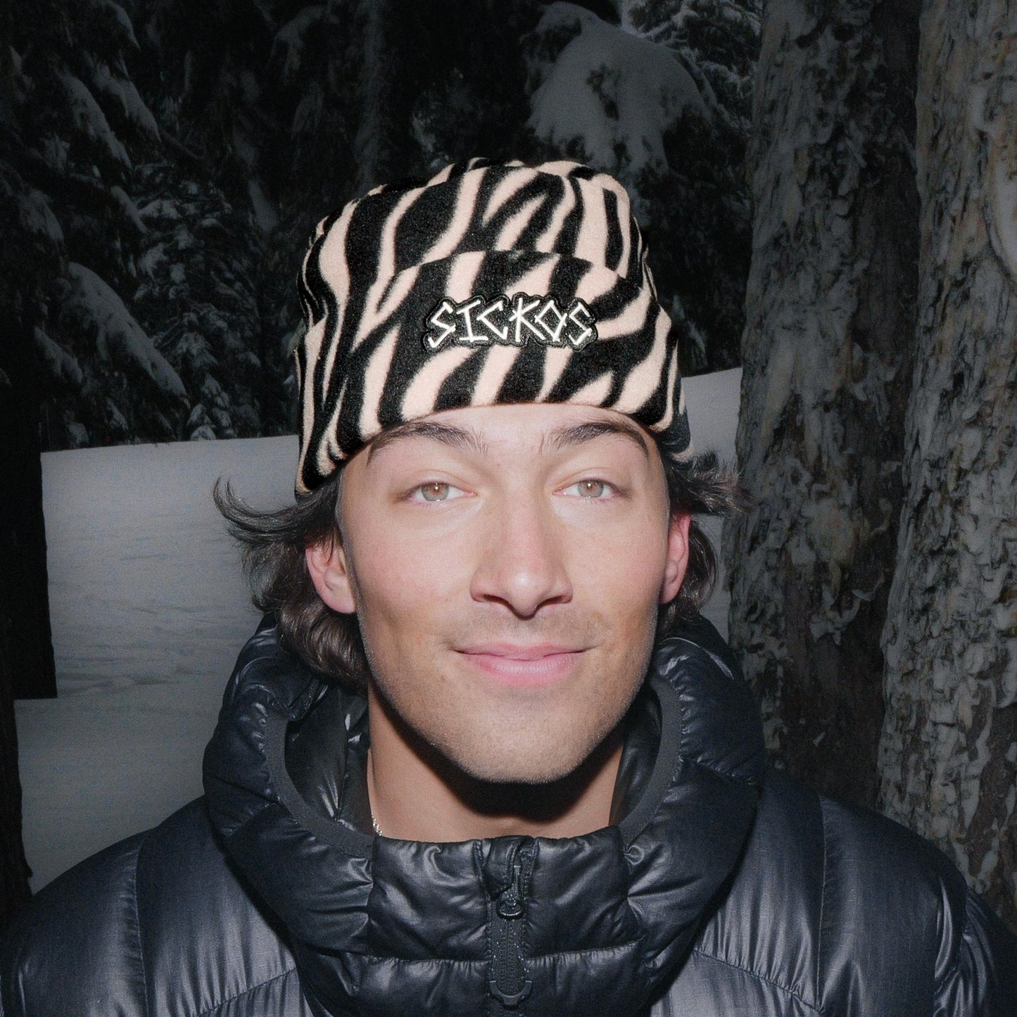 ZEBRA FLEECE HAT